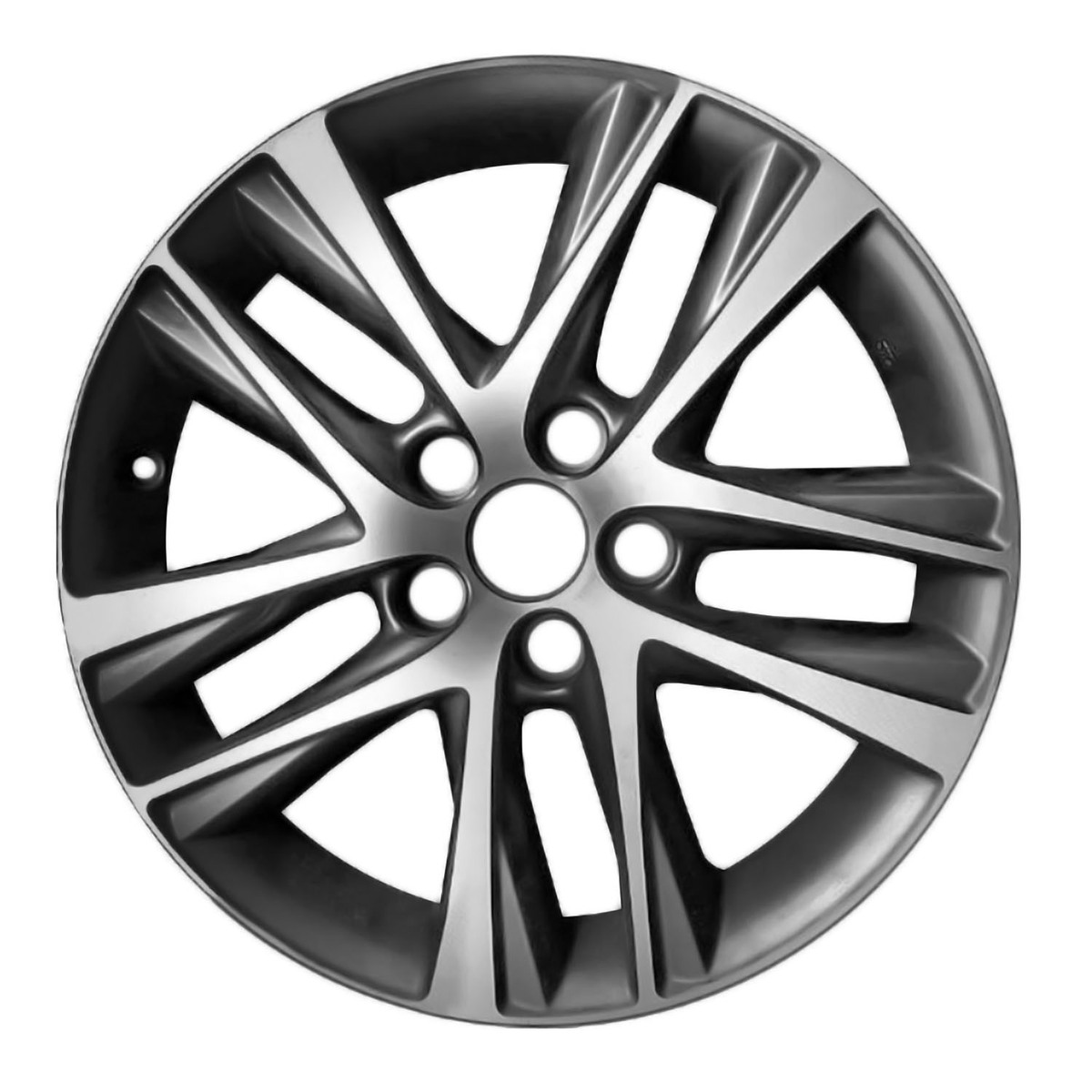 OW-V55QVJ OEM & Replacement Wheel 17" 5x4.5 Machined And Dark Char Met
