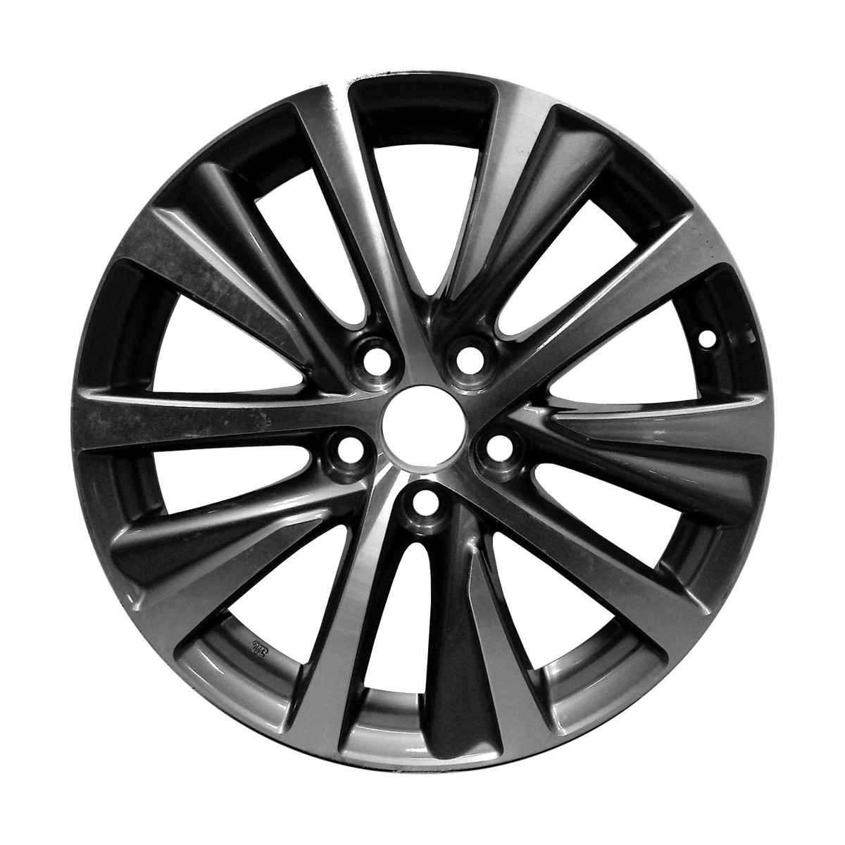 OW-H9SN72 OEM & Replacement Wheel 17" 5x4.5 Machined Medium Charcoal