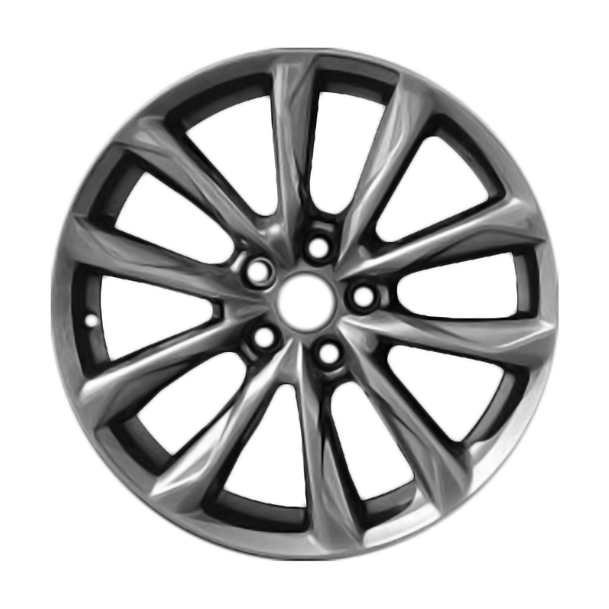 ALY74383U79 OEM Factory Wheel 19" 5x4.5 All Painted Dark Smoked Hypersilver