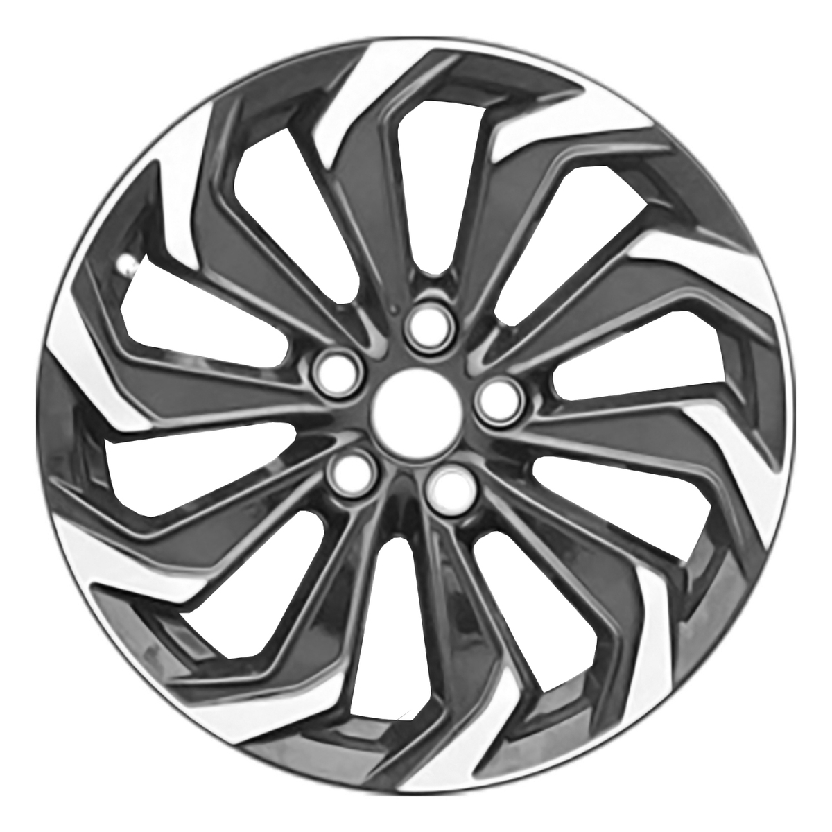 ALY74394U45 OEM Factory Wheel 18" 5x4.5 Machined Gloss Black