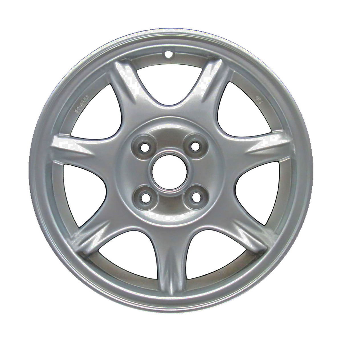 OW-NB7VJU OEM & Replacement Wheel 14" Light Silver Textured