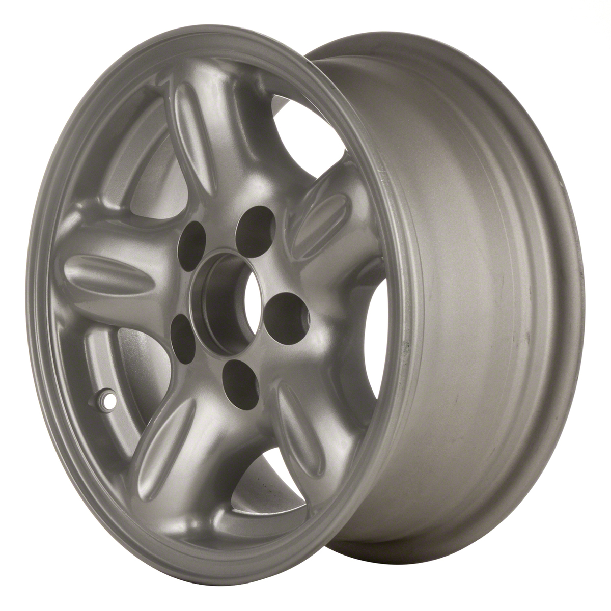 OW-DRU3M2 OEM & Replacement Wheel 14" 5x4.5 Light Silver Textured Full Face