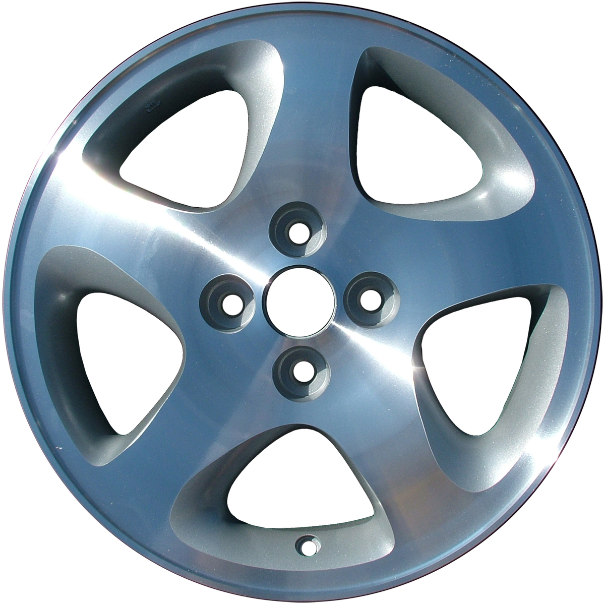 OW-MNAAZK OEM Factory Wheel 15" 4x100.0 Machined And Medium Sparkle Silver Textured