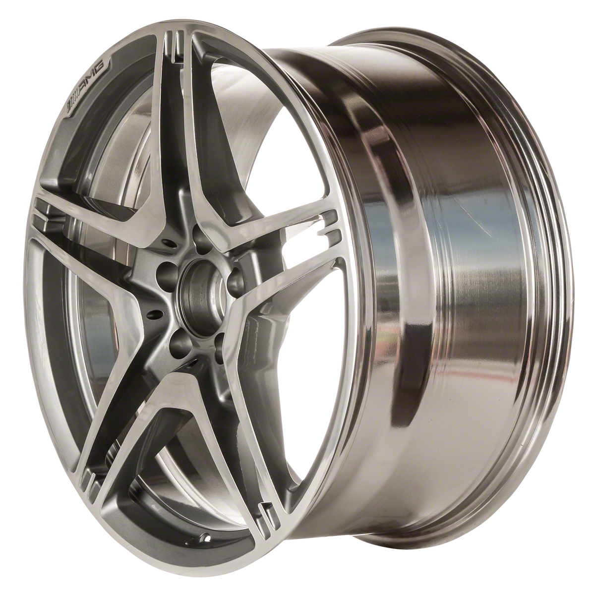 OW-BGHHKT OEM & Replacement Wheel 19" 5x112.0 Polished And Medium Charcoal