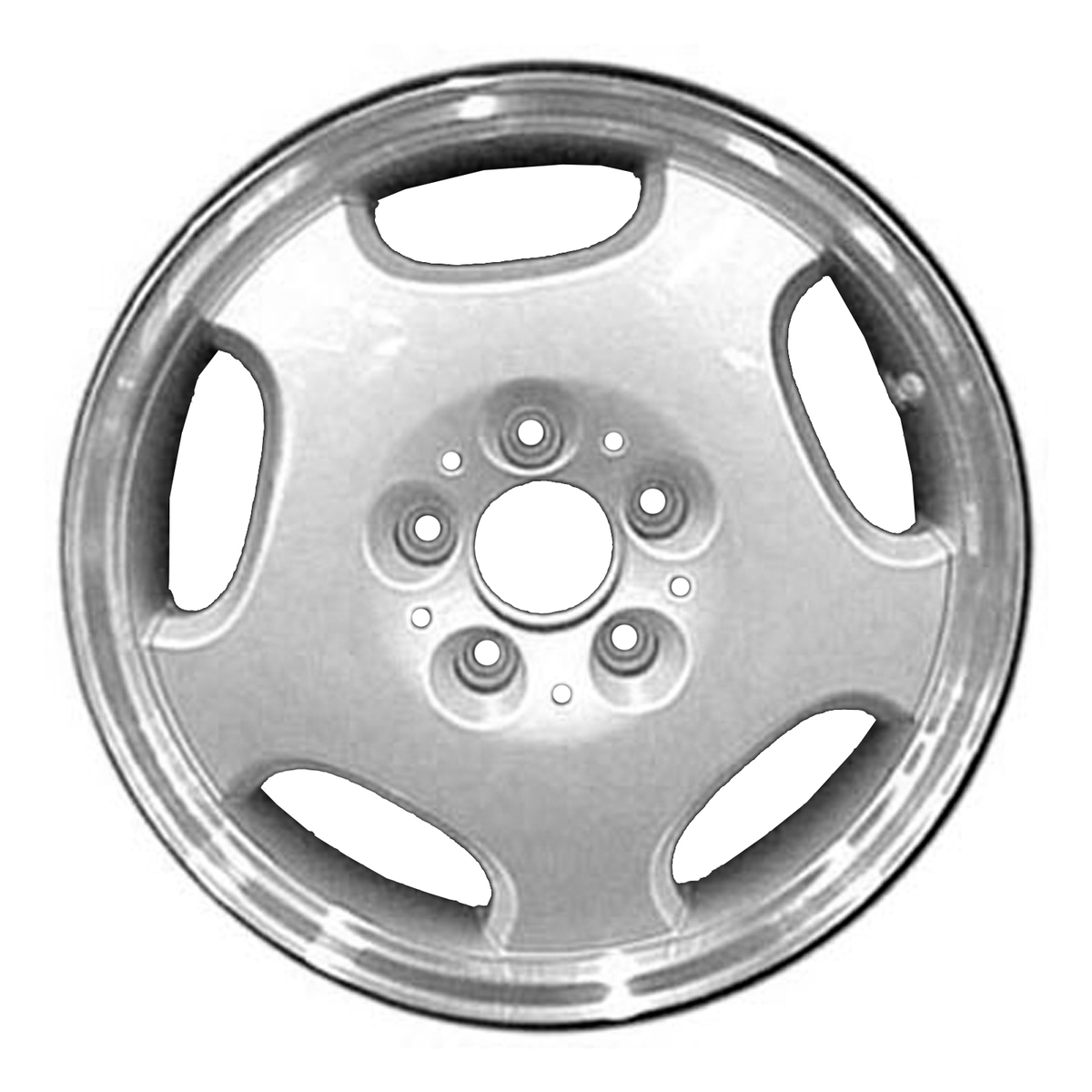OW-U27RB8 OEM & Replacement Wheel 16" Bright Silver Flange Cut