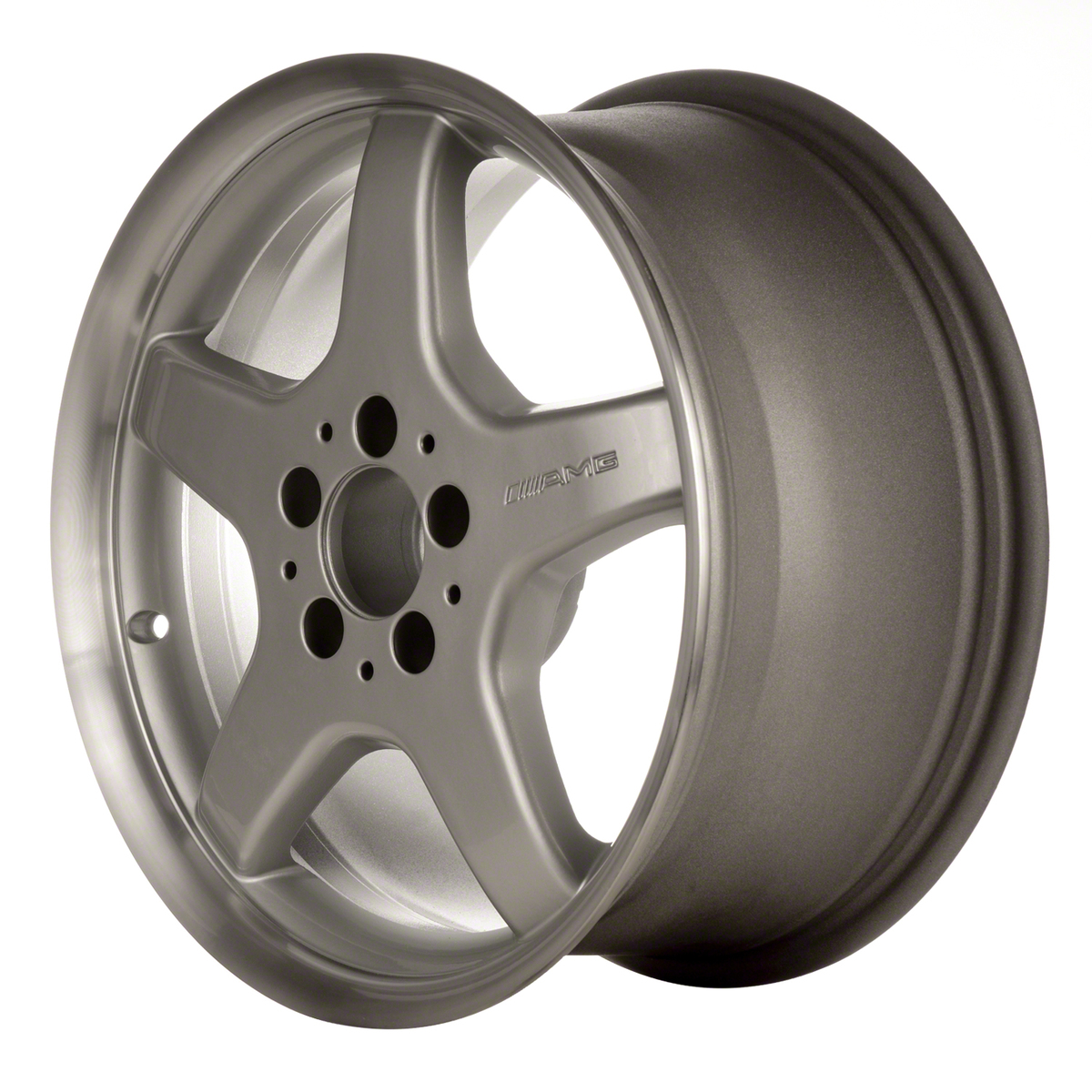 Refurbished 2000 Mercedes-Benz Sl-Class 17" Silver And Machined Lip Aluminum Alloy Factory OEM Wheel (OW-A5GN6Q-U10)
