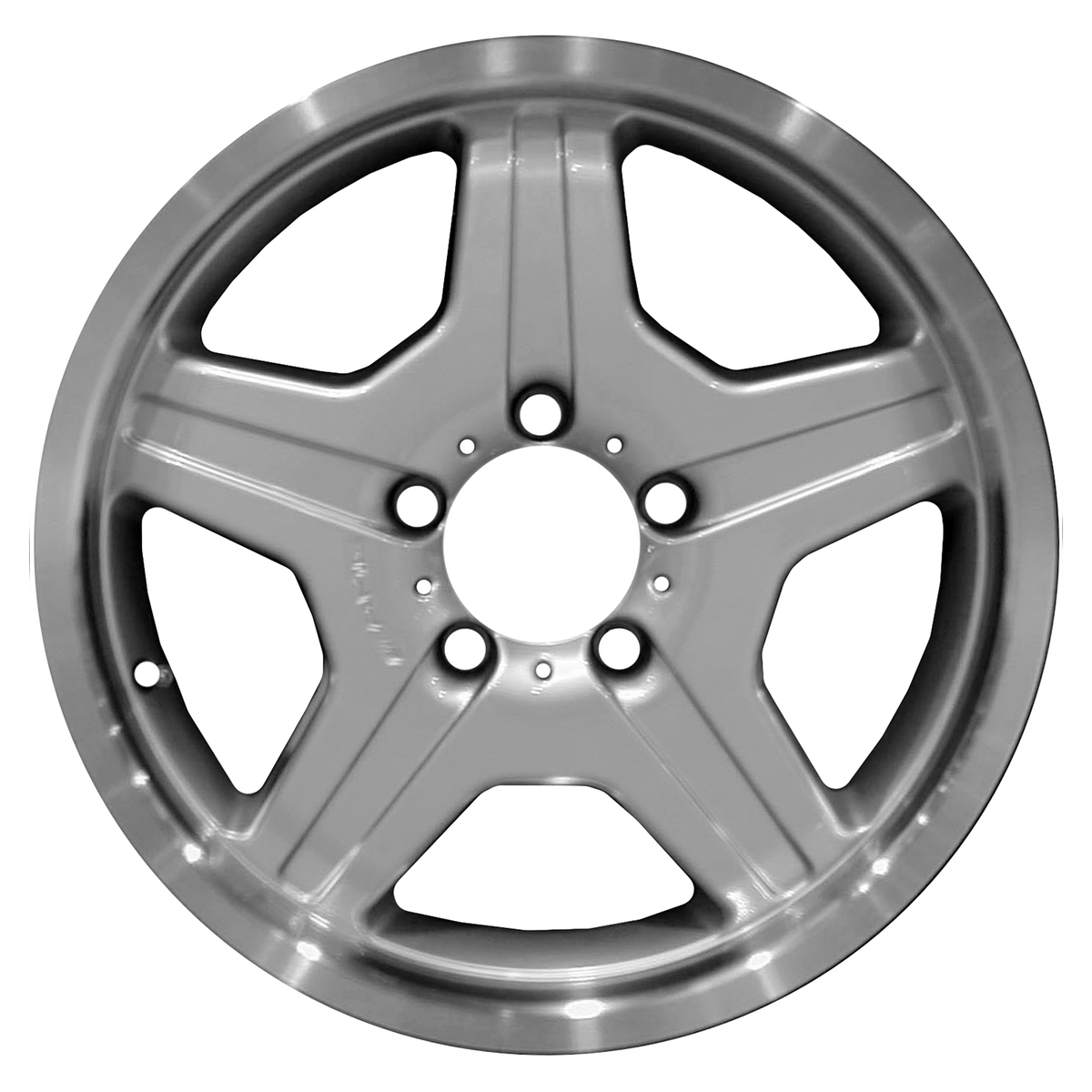 OW-CUSSBZ OEM & Replacement Wheel 18" 5x130.0 Medium Charcoal Metallic With Machined Lip