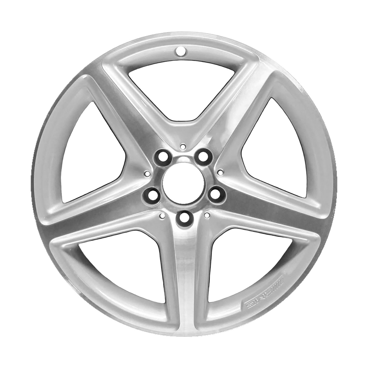 OW-Q2YWUX OEM Factory Wheel 18" 5x112.0 Bright Sparkle Silver Machined