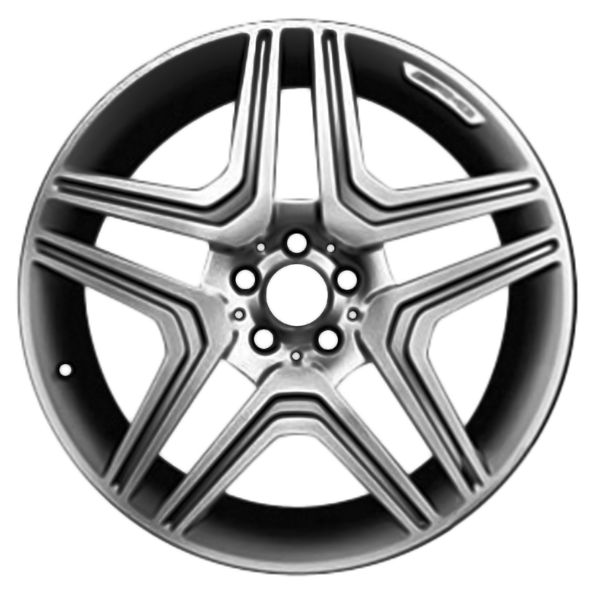 OW-F55BD4 OEM & Replacement Wheel 21" Machined And Medium Charcoal Metallic