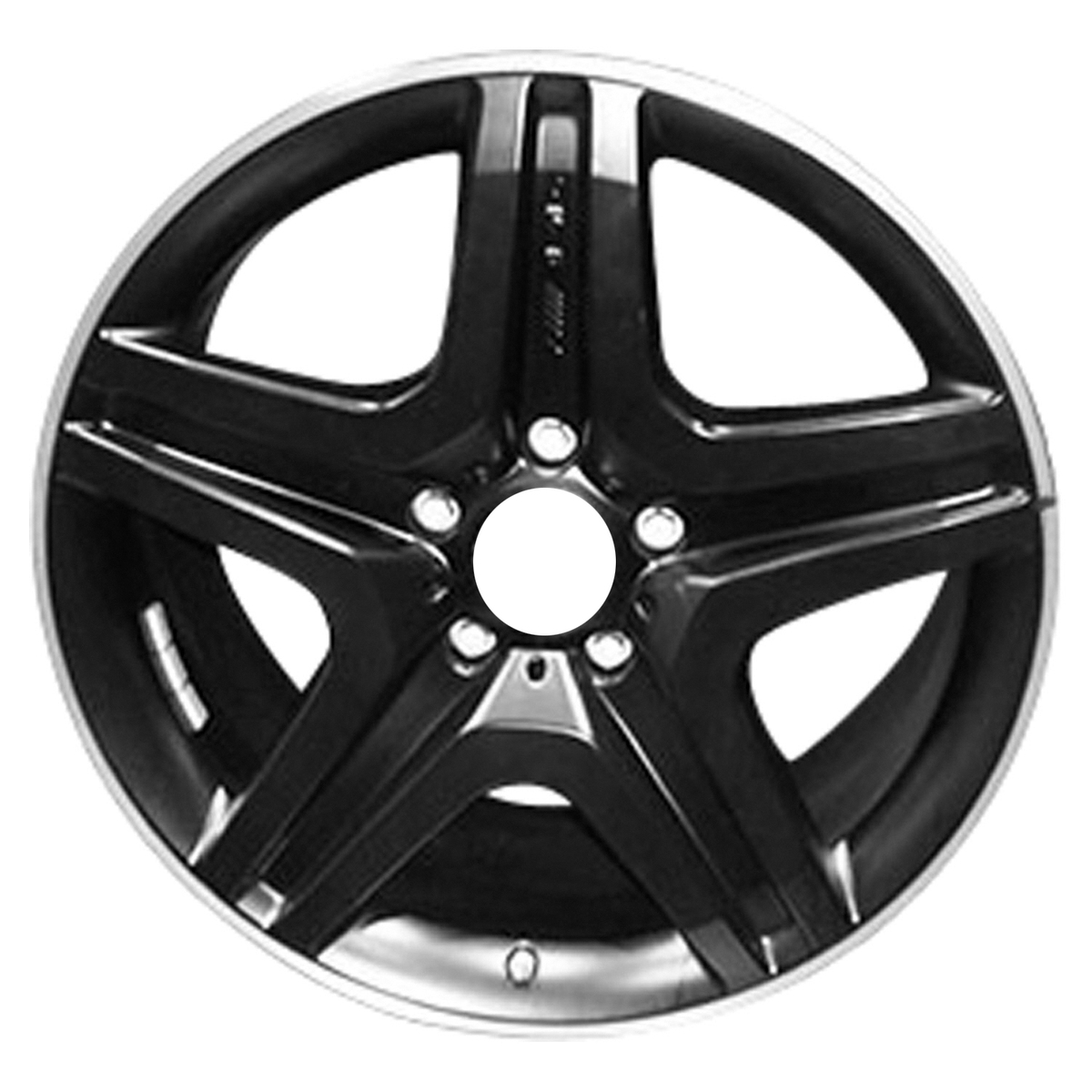 OW-AWHCBH-U45 Reconditioned OEM Wheel 20" 5x112.0 Black Star W/machined Flange