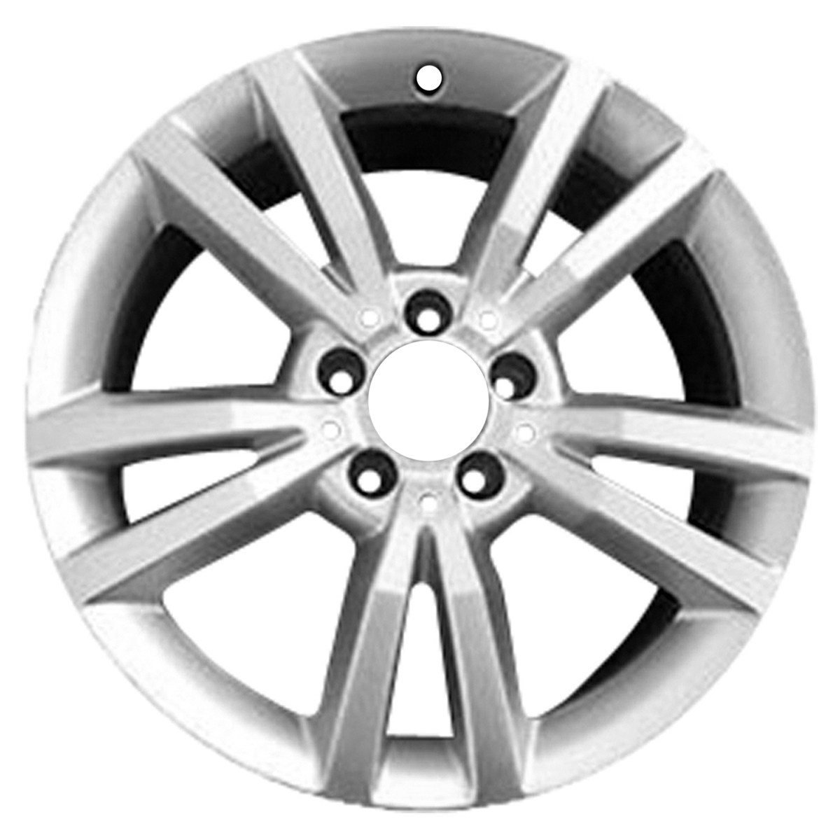 OW-BQWU54 OEM & Replacement Wheel 18" Machined And Bright Silver