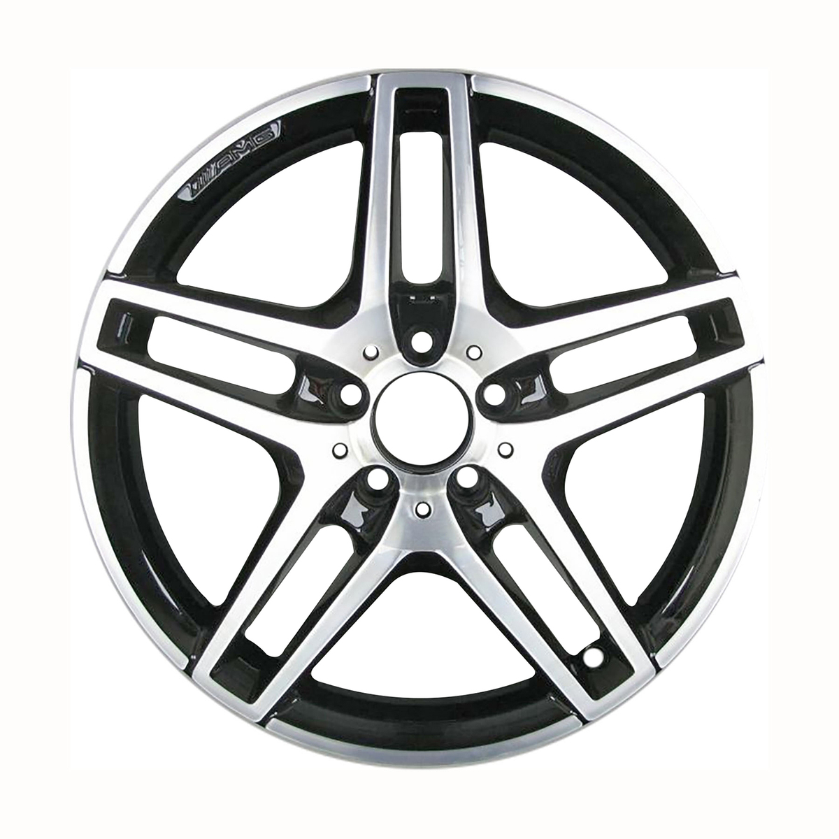 ALY85458U45 OEM Factory Wheel 18" 5x112.0 Machined Gloss Black