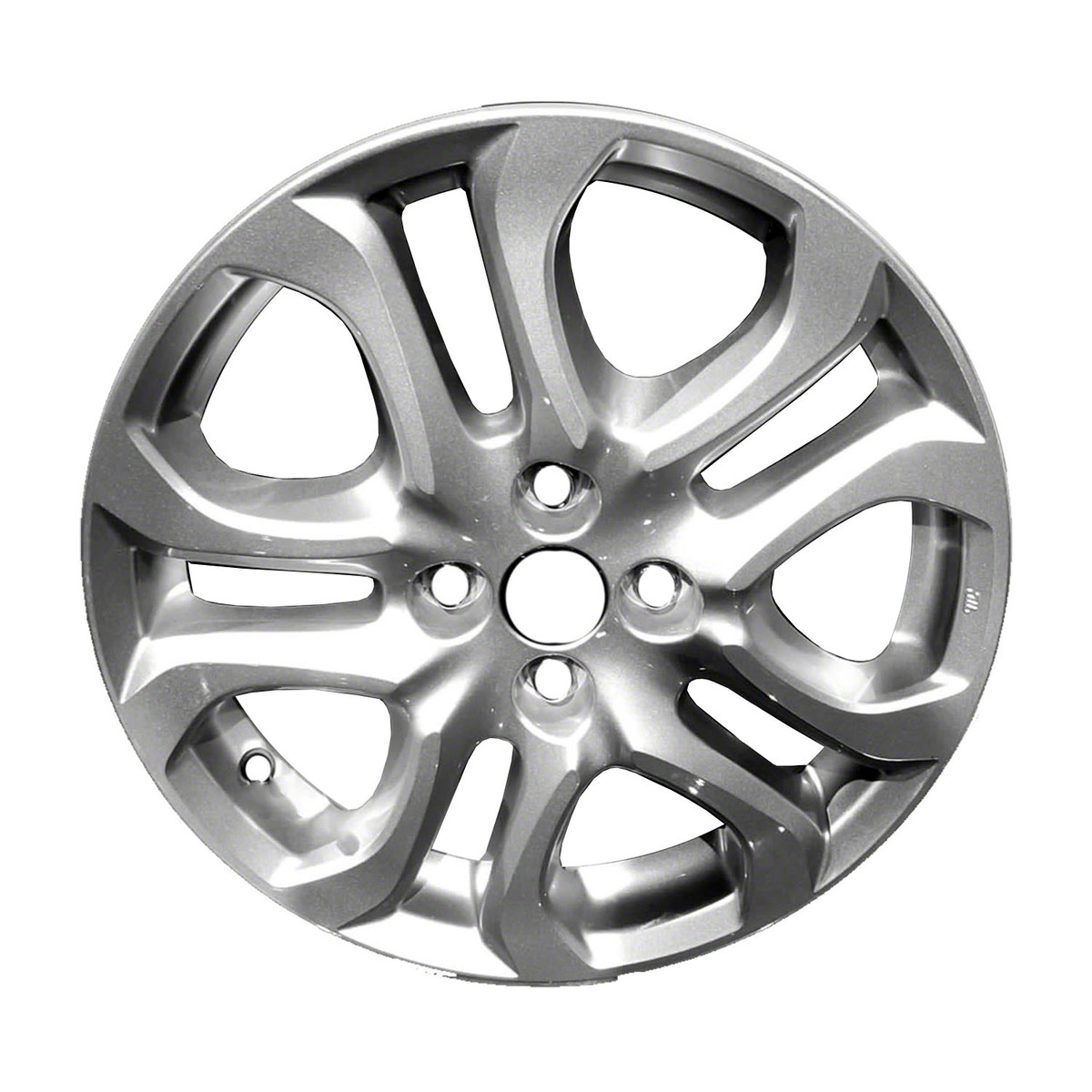 OW-Q2ABRP OEM Factory Wheel 20" Machined And Medium Charcoal Metallic