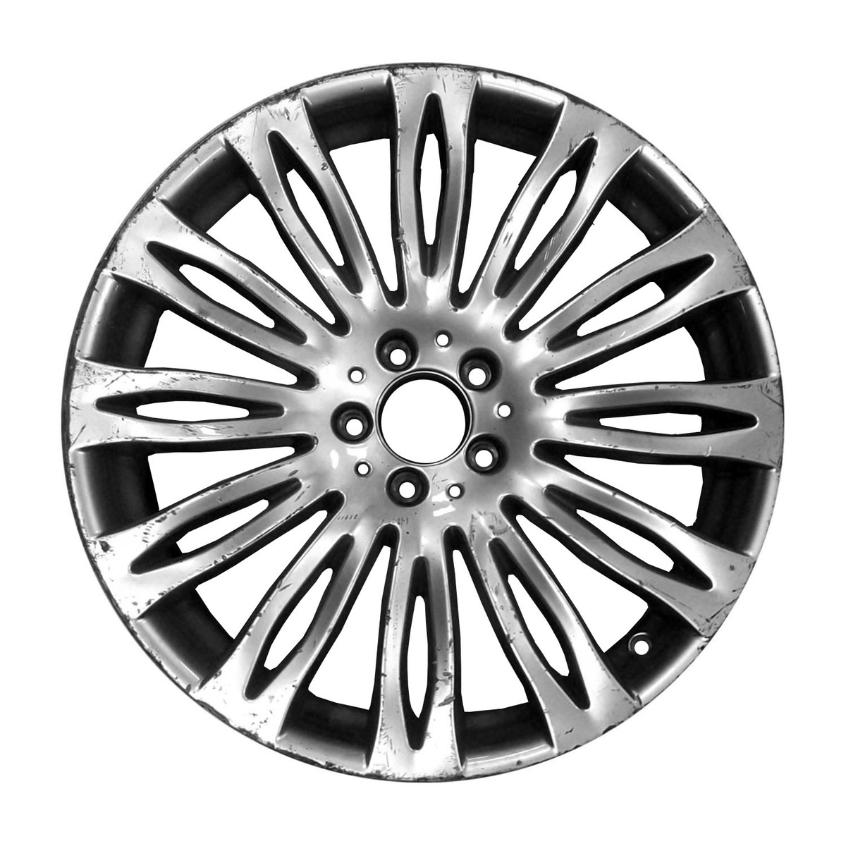 ALY85504U78 OEM Factory Wheel 20" 5x112.0 Bright Smoked Hypersilver Full Face