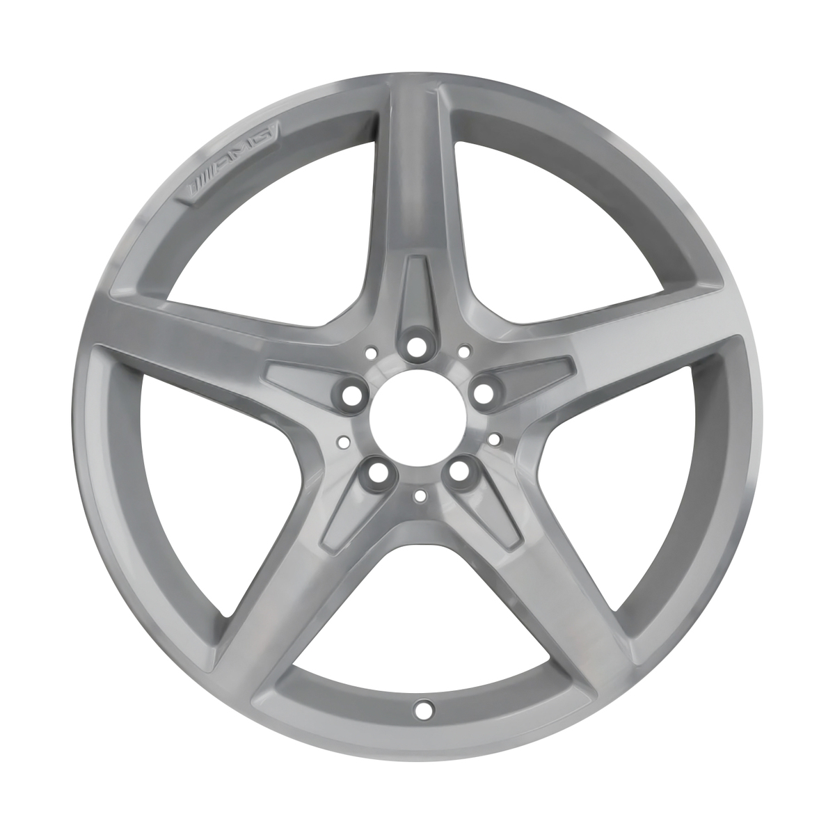 ALY85505U78 OEM Factory Wheel 20" 5x112.0 Bright Smoked Hypersilver Full Face