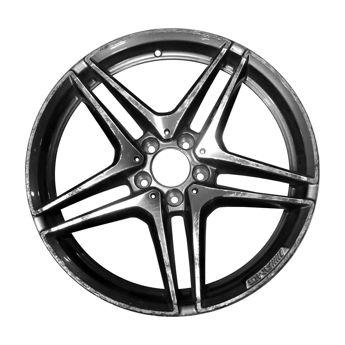 OW-DTUU26 OEM & Replacement Wheel 19" Machined And Charcoal Silver