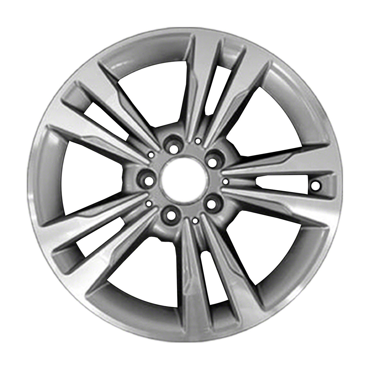 ALY97367U35 OEM Factory Wheel 17" Machined And Medium Silver