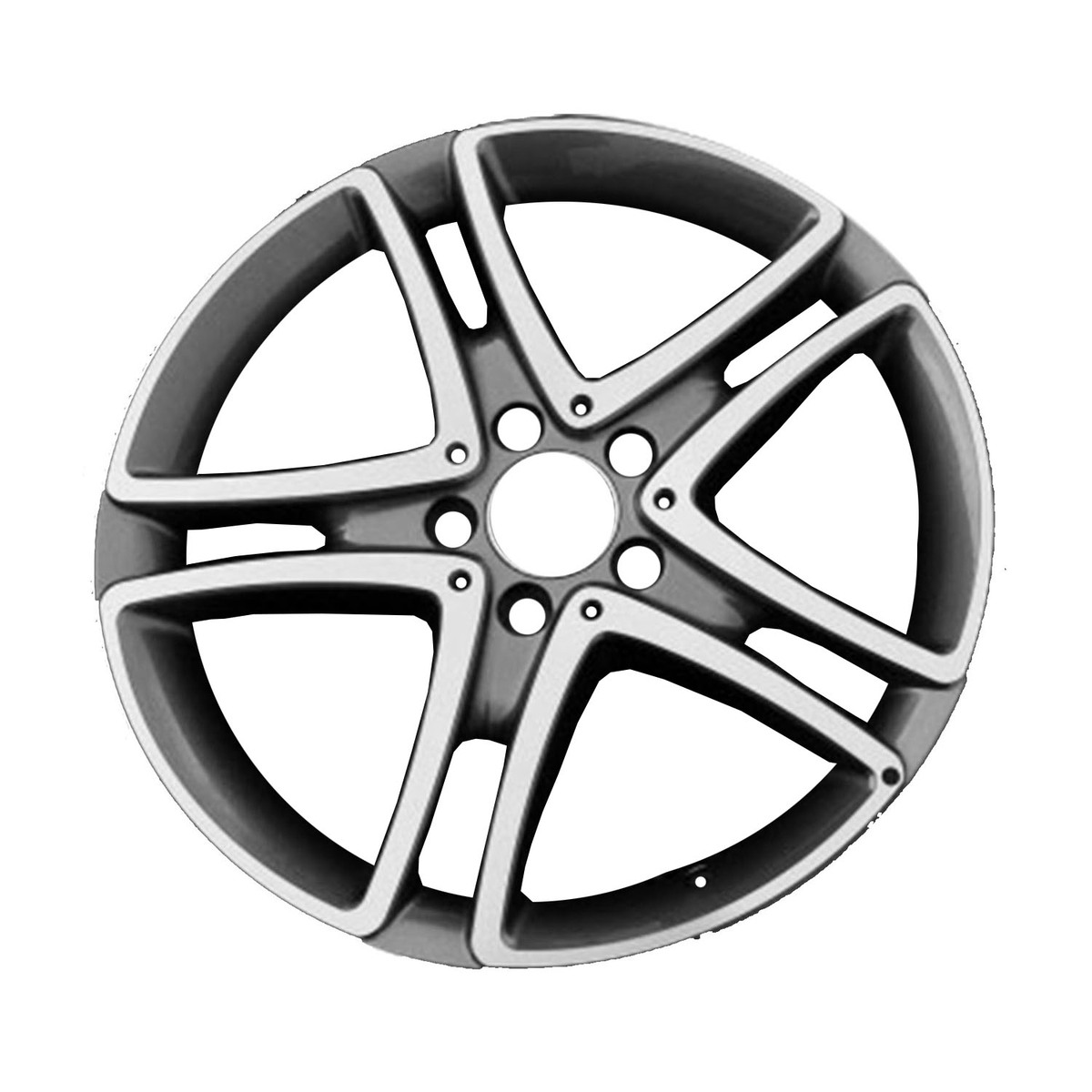 ALY85506U30 OEM Factory Wheel 18" Machined And Charcoal Silver