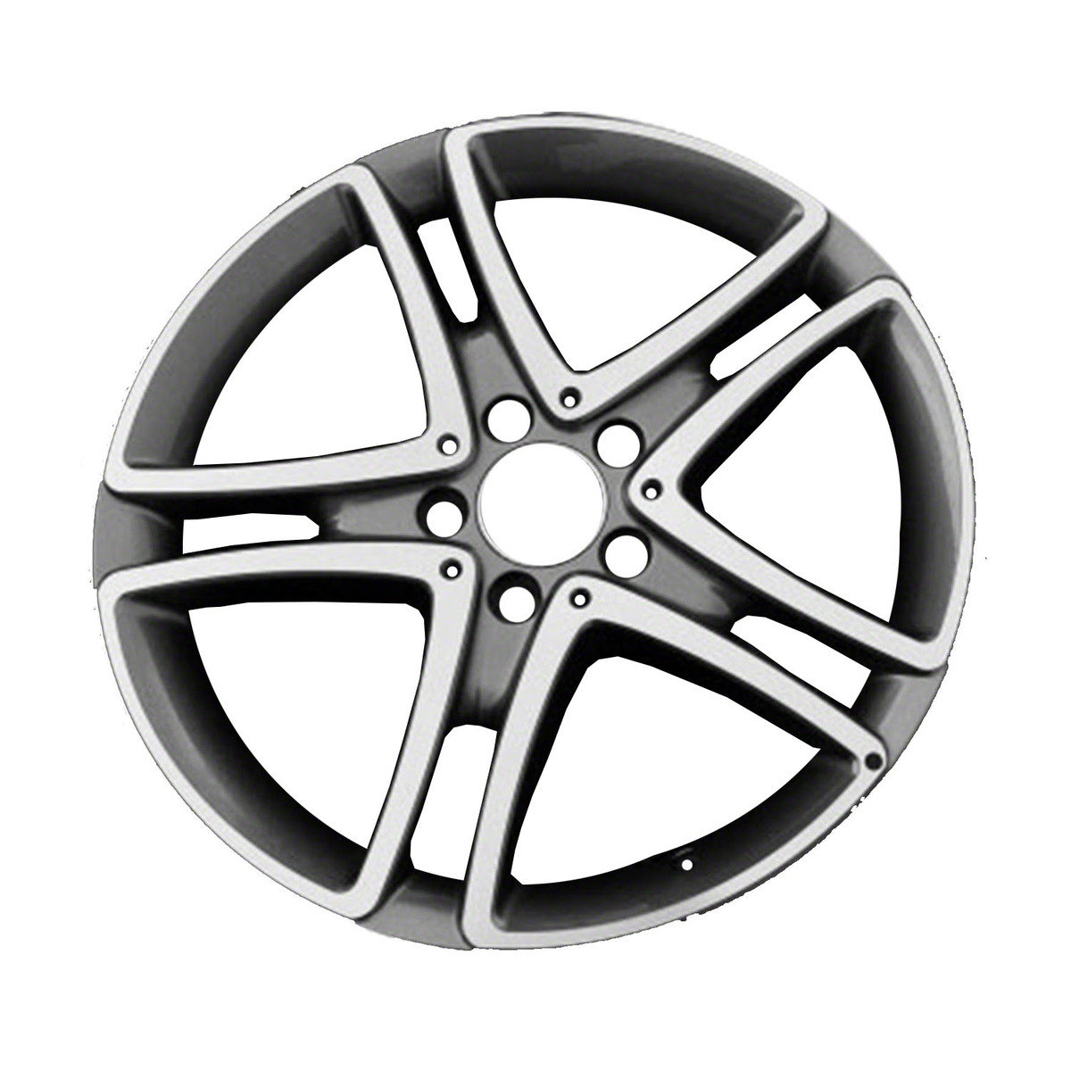 OW-PCVA9E OEM & Replacement Wheel 18" Machined And Charcoal Silver