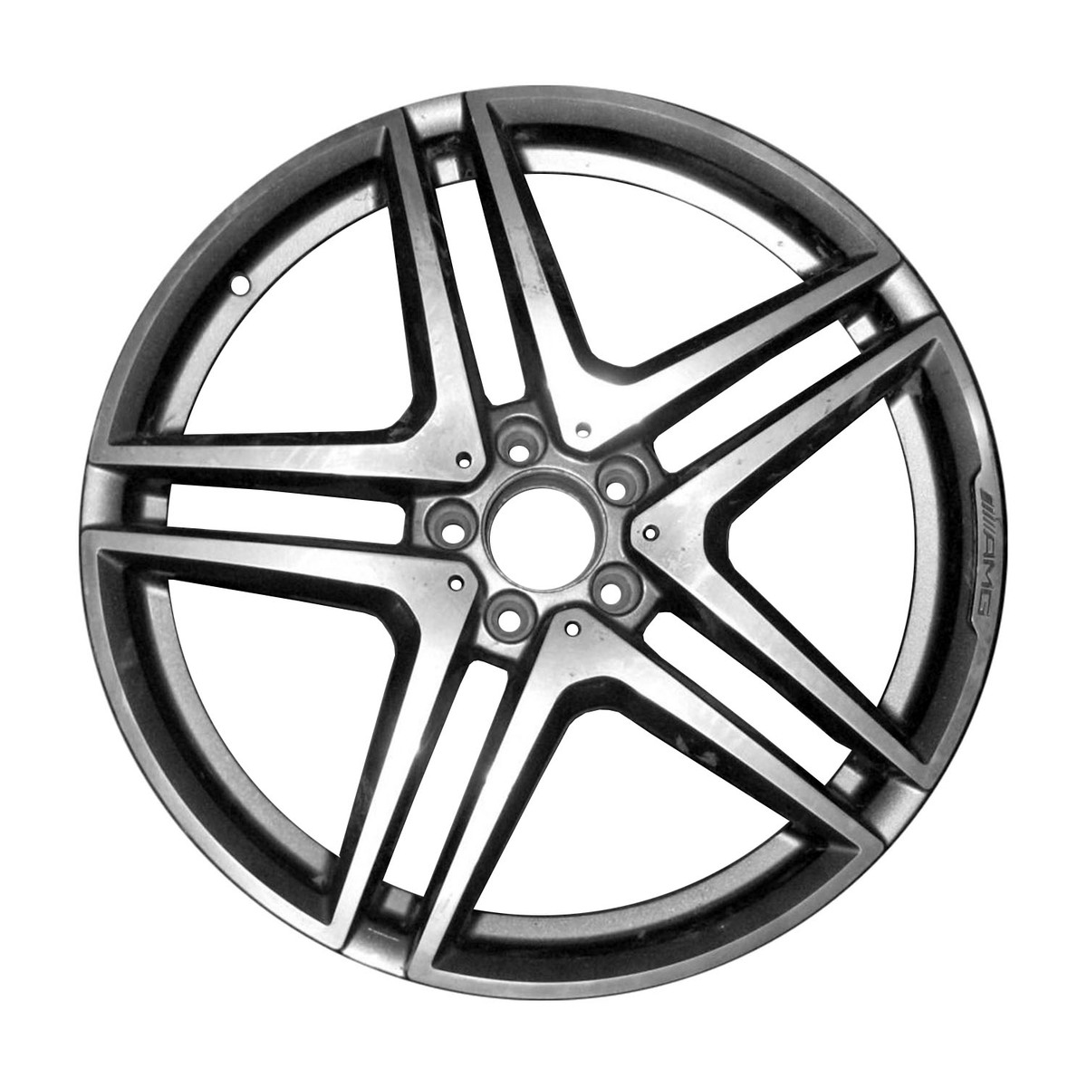 OW-RC4TVC OEM & Replacement Wheel 20" 5x112.0 Machined And Charcoal Silver