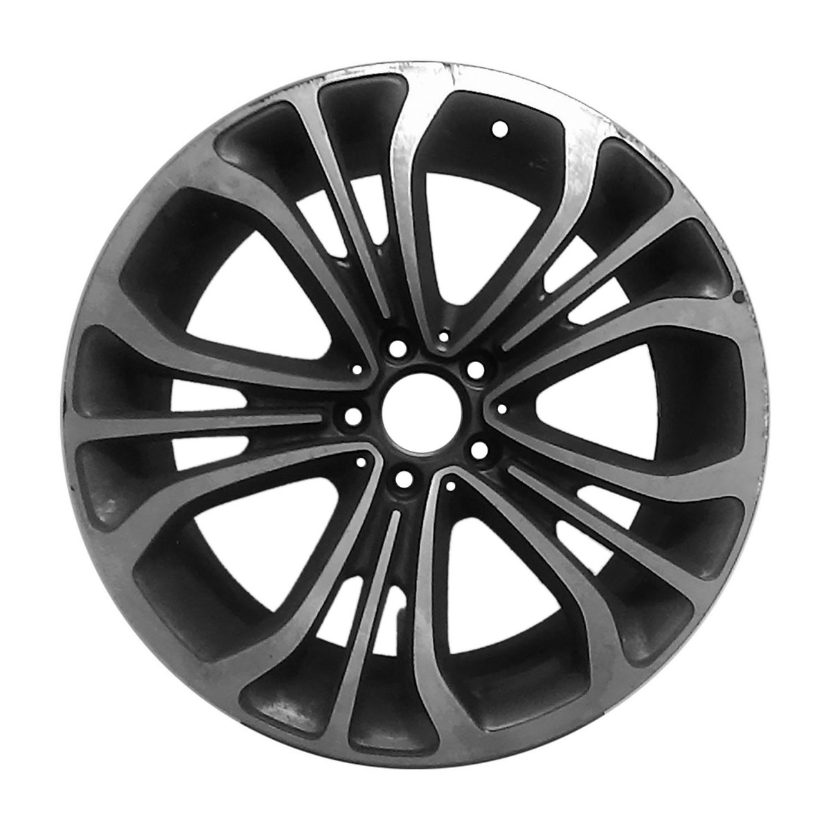 OW-V2J3B6 OEM & Replacement Wheel 19" Machined And Medium Charcoal Metallic