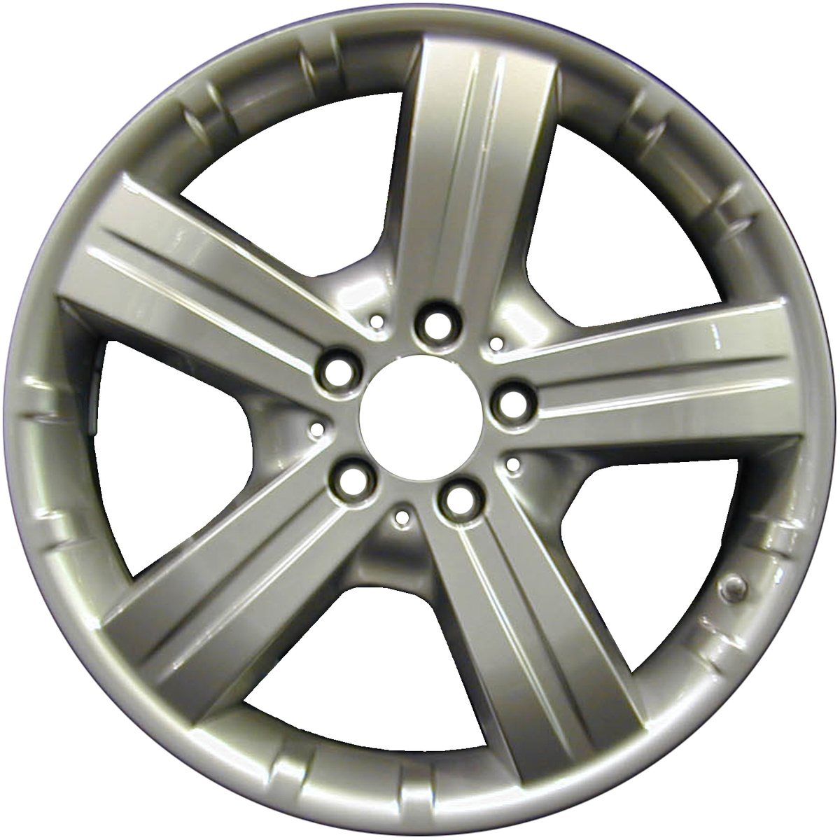 OW-EDFH66 OEM & Replacement Wheel 17" 5x112.0 Machined Lip Silver Spoke