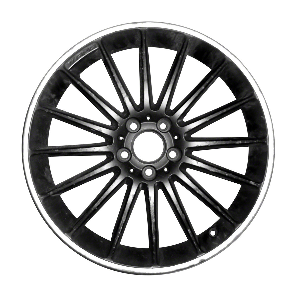 OW-A7AD6D-U45 Reconditioned OEM Wheel 19" Semi-Gloss Black W/cut Flange