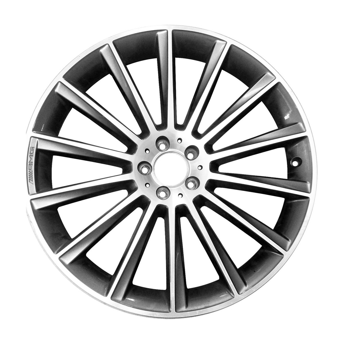 OW-B3ANUC OEM & Replacement Wheel 22" 5x112.0 Machined And Medium Charcoal