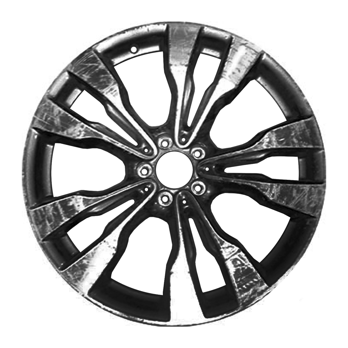 OW-6X5TZ4 OEM & Replacement Wheel 20" Machined And Medium Charcoal Metallic
