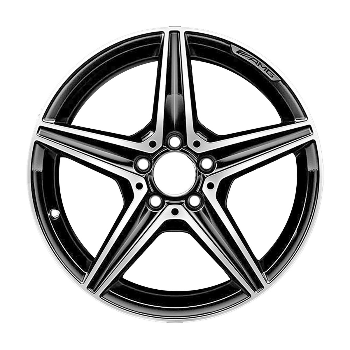 Refurbished 2017-2019 Mercedes-Benz C-Class 18" Machined And Black Aluminum Alloy Factory OEM Wheel (OW-AK2HCD-U45)