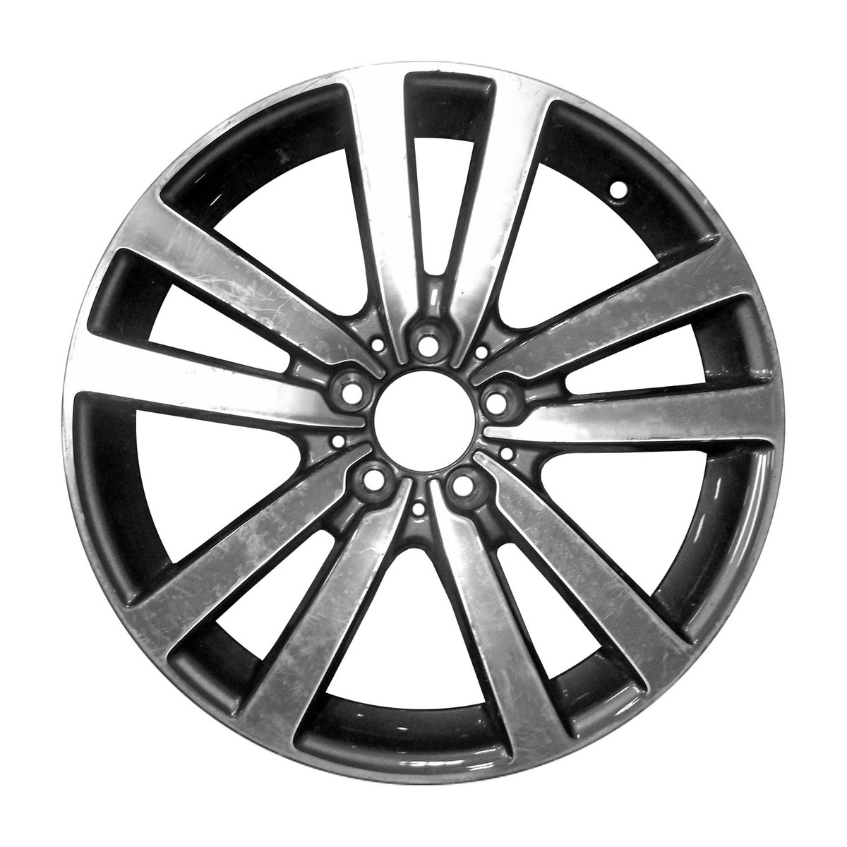 OW-F4RMD4 OEM & Replacement Wheel 18" Machined And Medium Charcoal Metallic