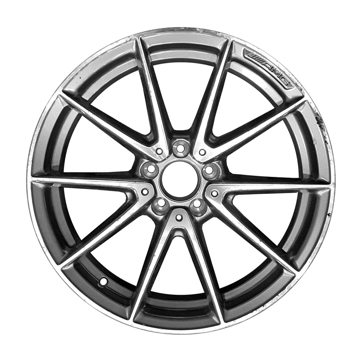 ALY85520U30 OEM Factory Wheel 18" 5x112.0 Machined And Charcoal Silver