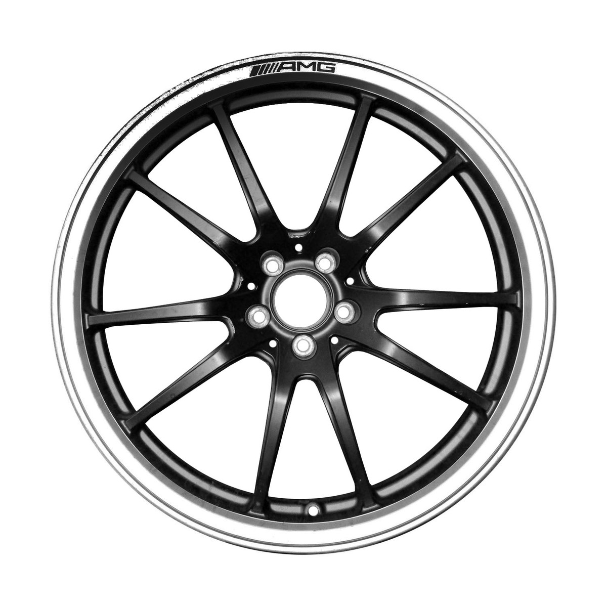 OW-Q5H6GC OEM & Replacement Wheel 20" Semi Gloss Black Face With Cut Flange
