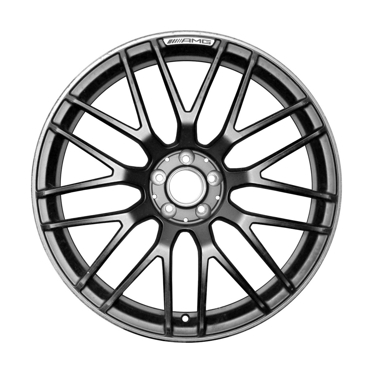 ALY85589U90 OEM Factory Wheel 20" Polished And Medium Charcoal Metallic