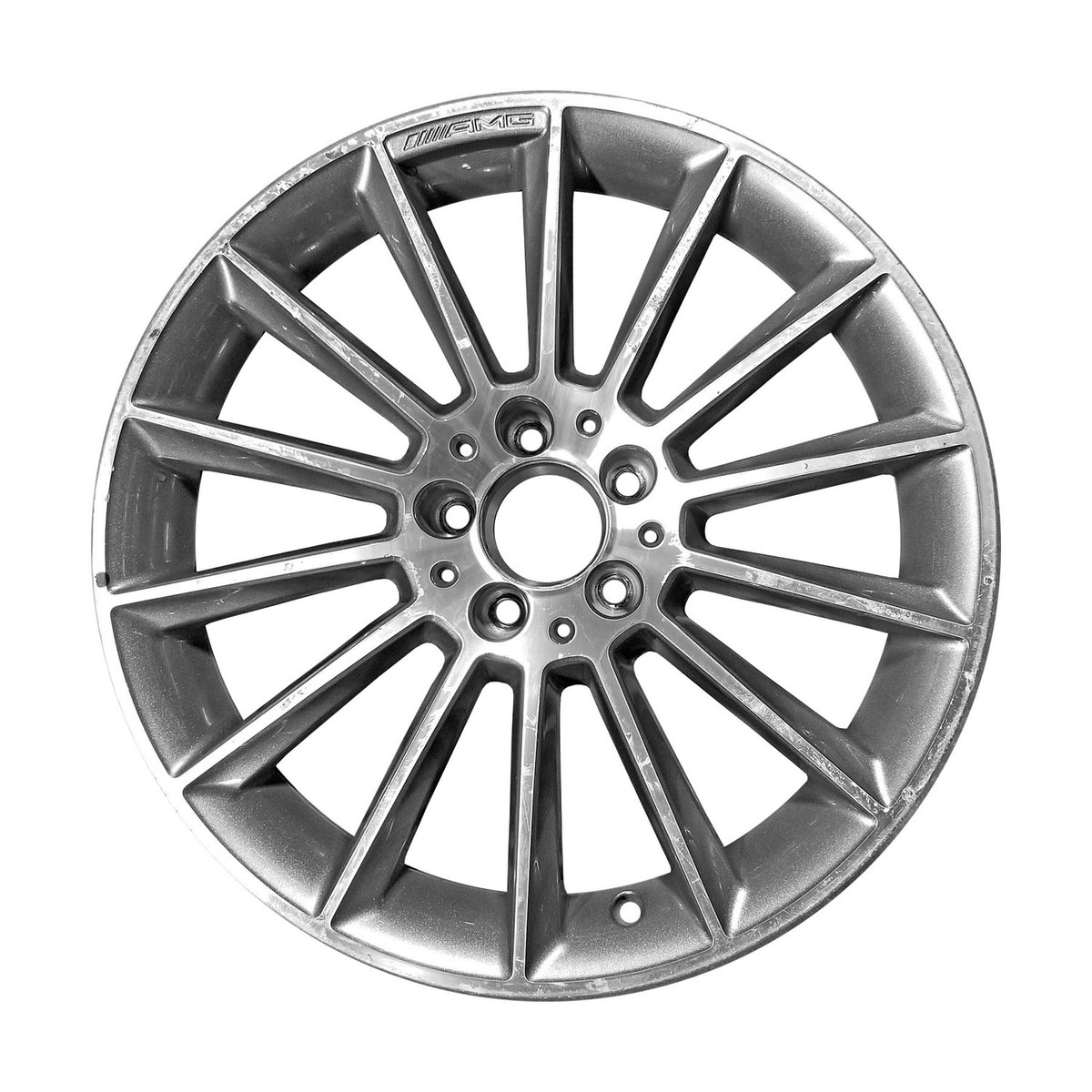 OW-U2PW79 OEM & Replacement Wheel 18" Machined And Medium Charcoal Metallic Pockets