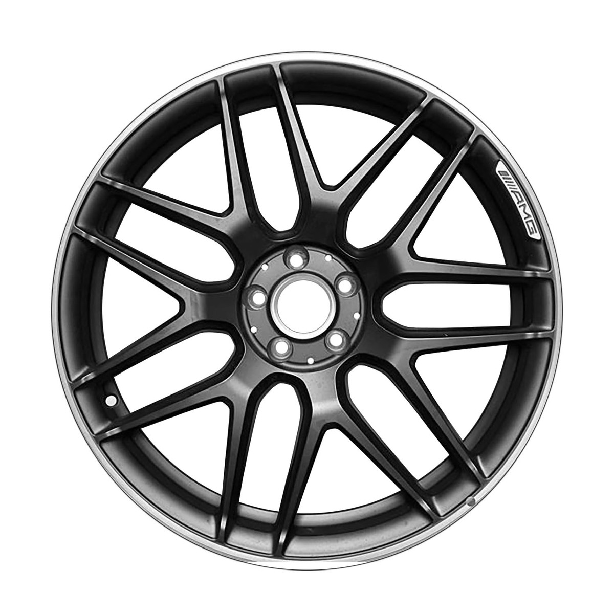 ALY85621U90 OEM Factory Wheel 20" All Painted Black With Polished Flange