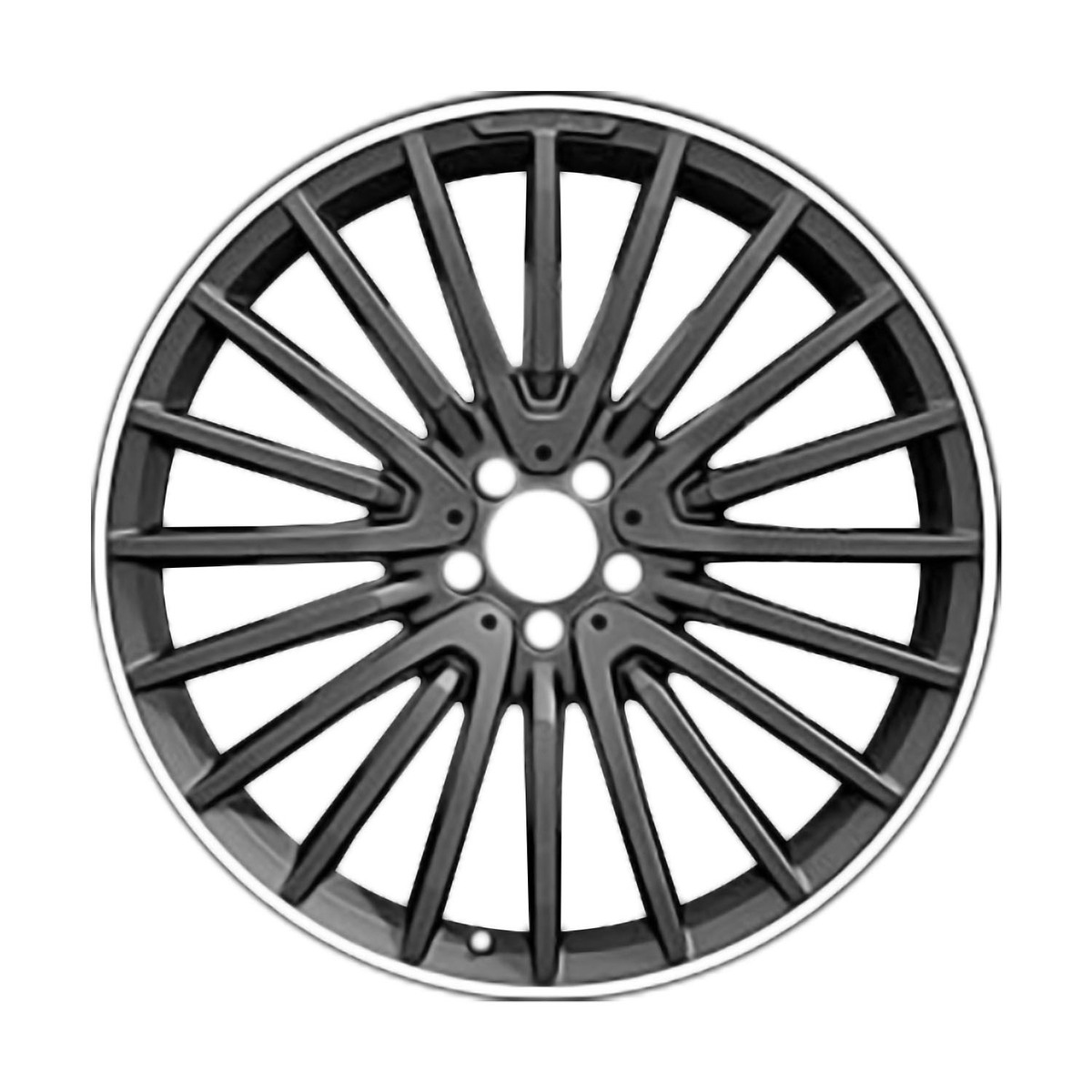 OW-AVJR5R-A45 Reconditioned OEM Wheel 20" All Painted Black W/machined Outer Lip