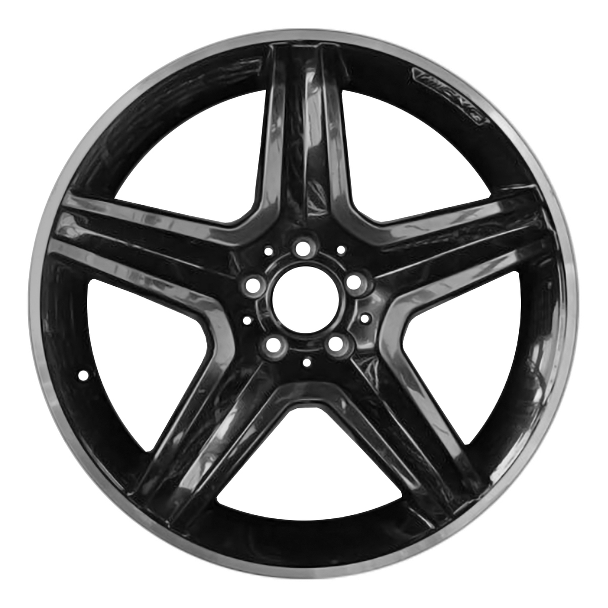 OW-XCPEBH OEM & Replacement Wheel 19" 5x112.0 Machined Flange Gloss Black Face