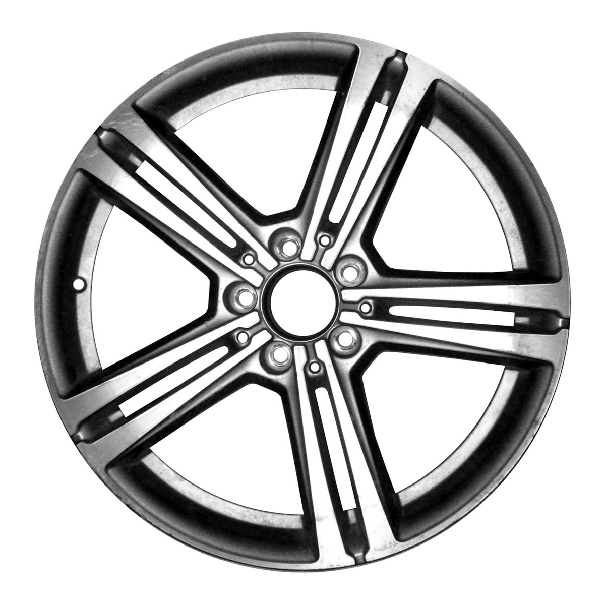 ALY85796U35 OEM Factory Wheel 18" 5x112.0 Machined Medium Charcoal Metallic
