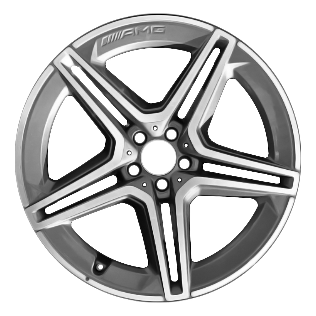 ALY85813U35 OEM Factory Wheel 21" 5x112.0 Machined Medium Charcoal