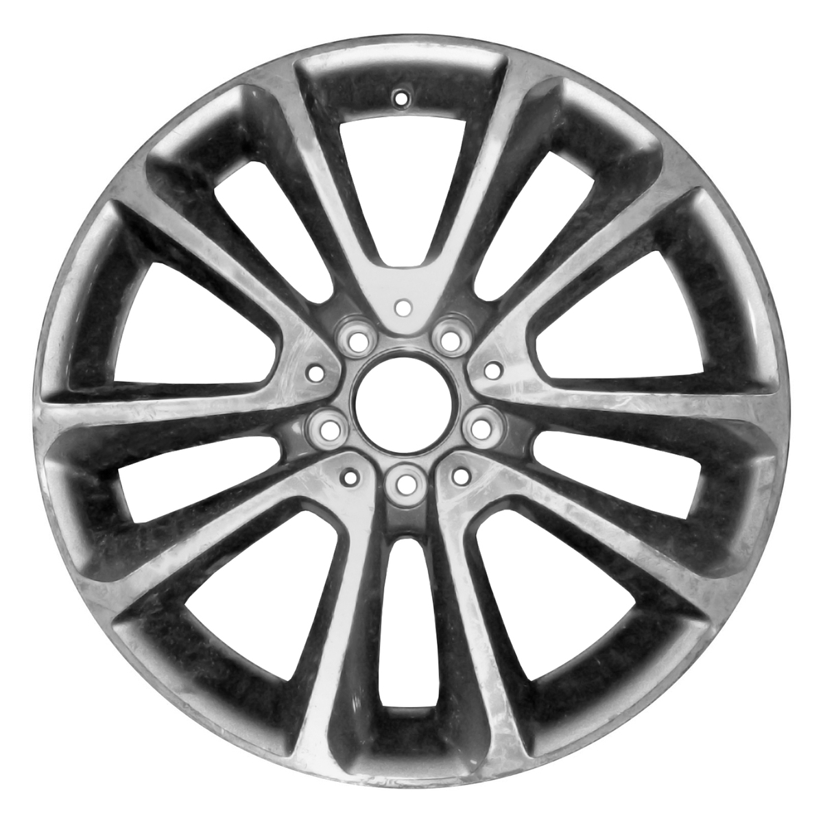 ALY85711U35 OEM Factory Wheel 18" Machined Medium Charcoal Metallic