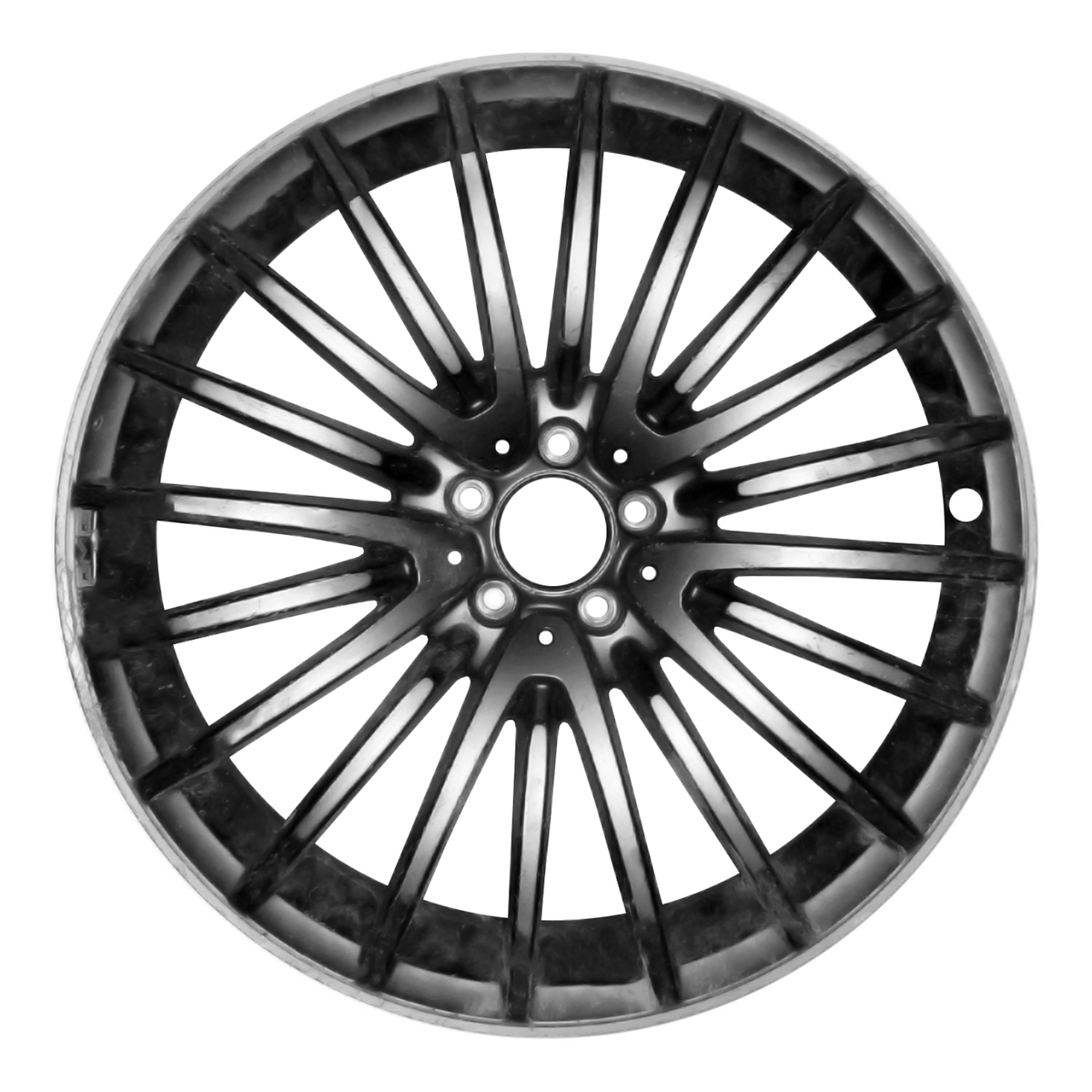 OW-FDU2U9 OEM & Replacement Wheel 21" All Painted Black Matte With Machined Flange