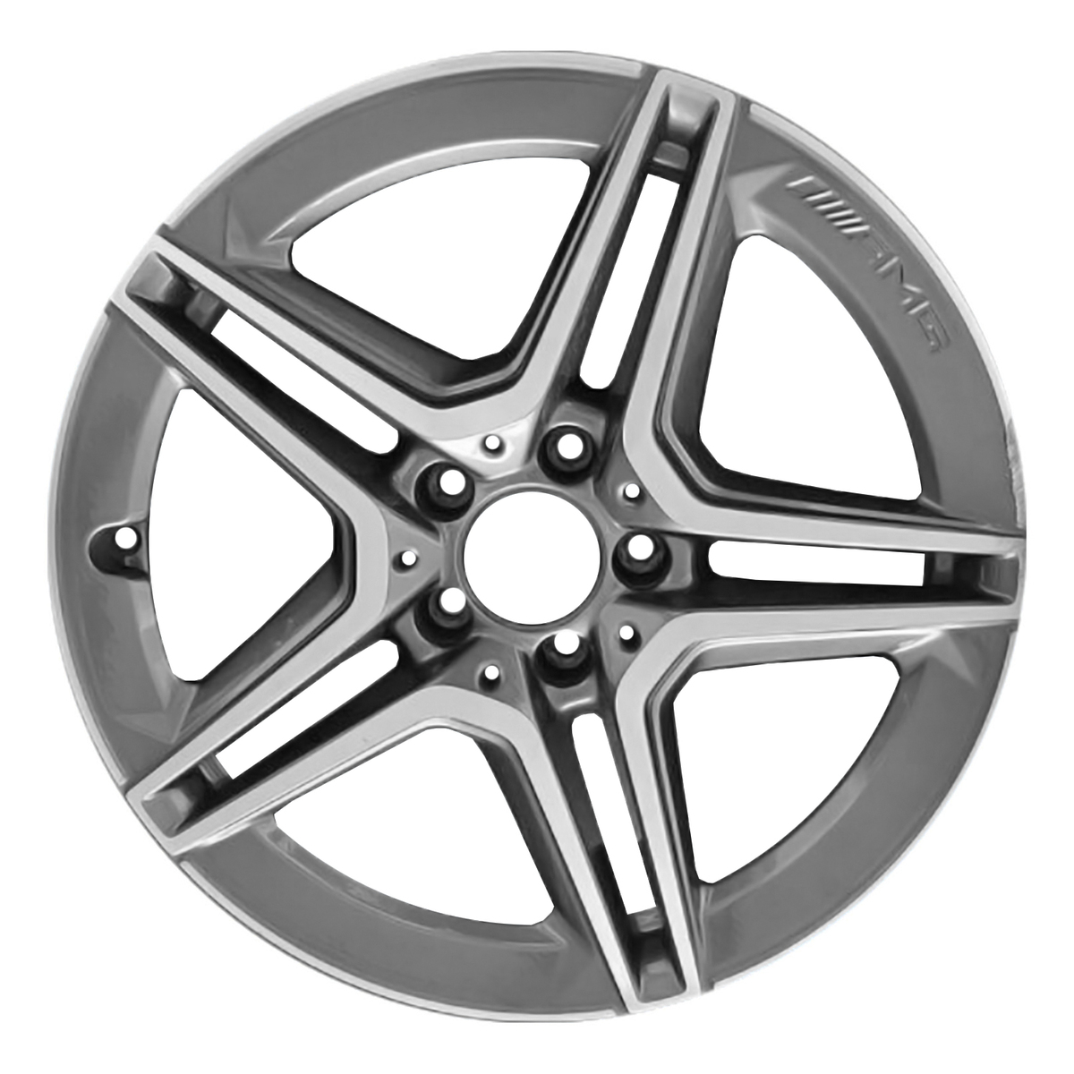 ALY85835U45 OEM Factory Wheel 18" 5x112.0 Machined Gloss Black