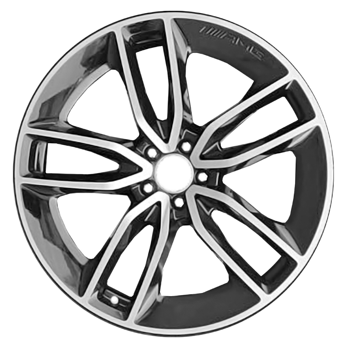 ALY85827U45 OEM Factory Wheel 22" Machined Gloss Black