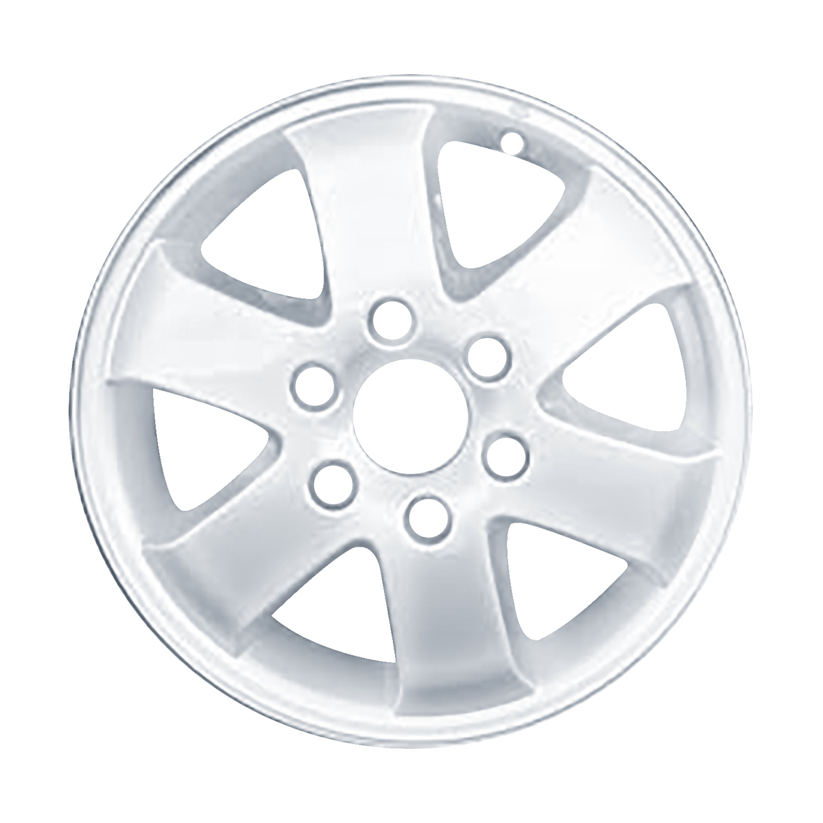 OW-6AC8AY OEM & Replacement Wheel 17" All Painted Light Silver Metallic