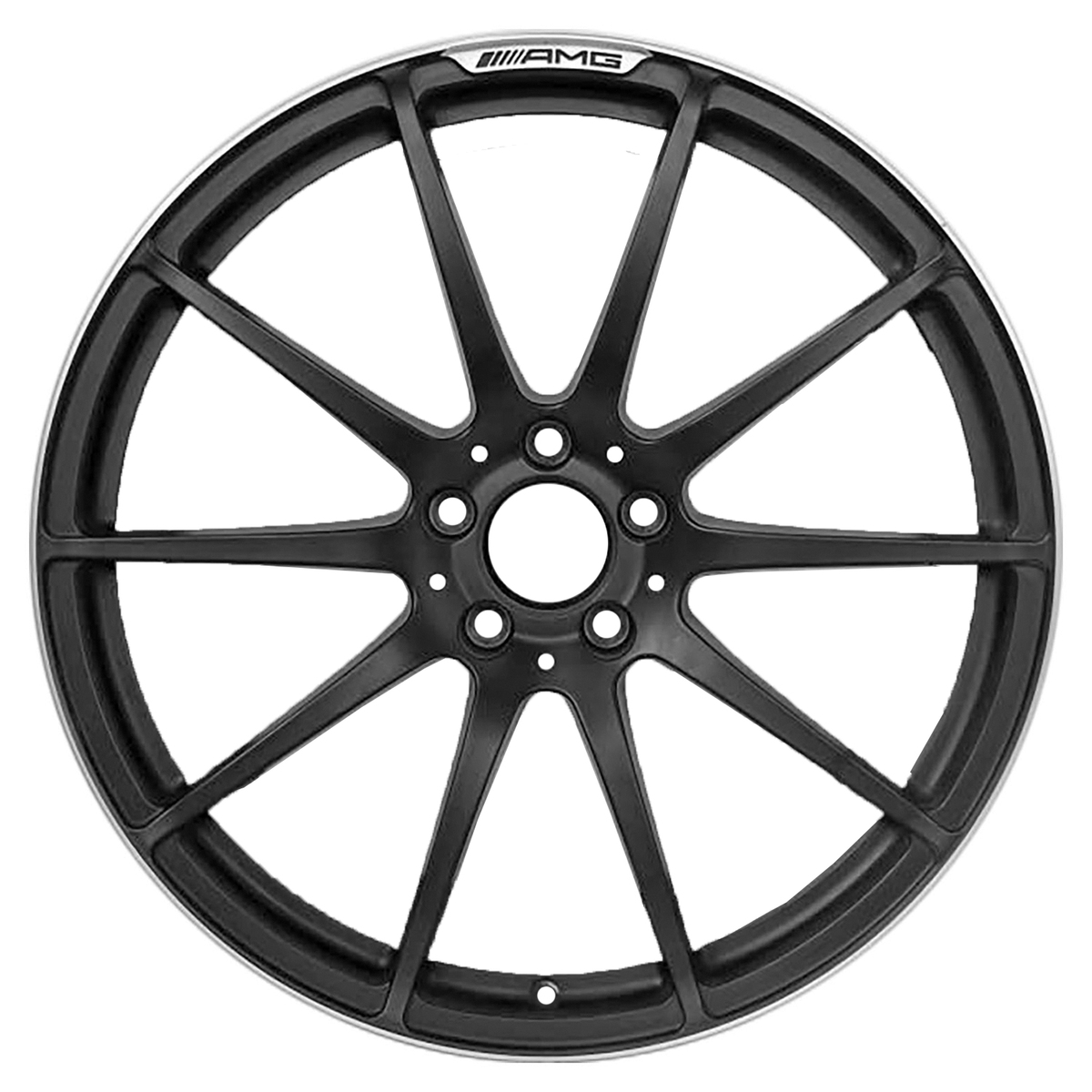 OW-TX52UC OEM & Replacement Wheel 19" Polished Flange Black Matte Clear