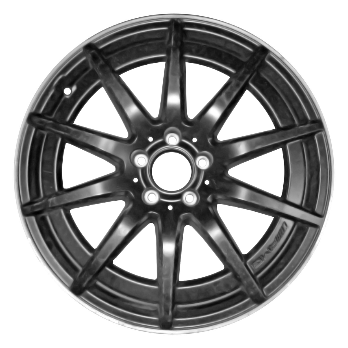 OW-WM3AXG OEM & Replacement Wheel 19" Gloss Black Matte Clear With Machined Flange