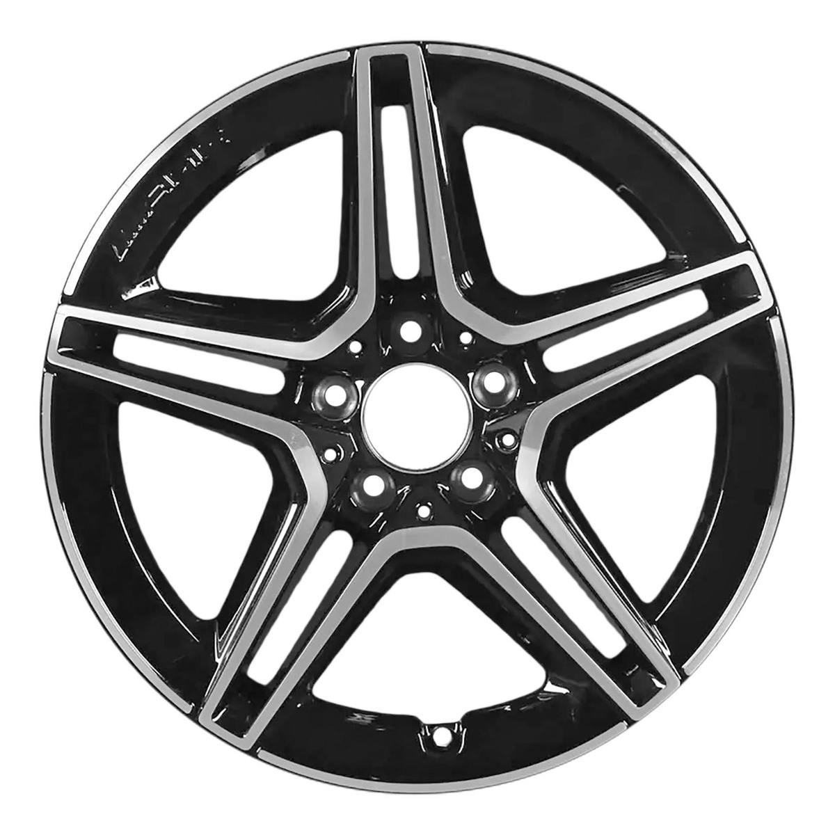 OW-Q3HSSV OEM & Replacement Wheel 18" 5x112.0 Machined Gloss Black