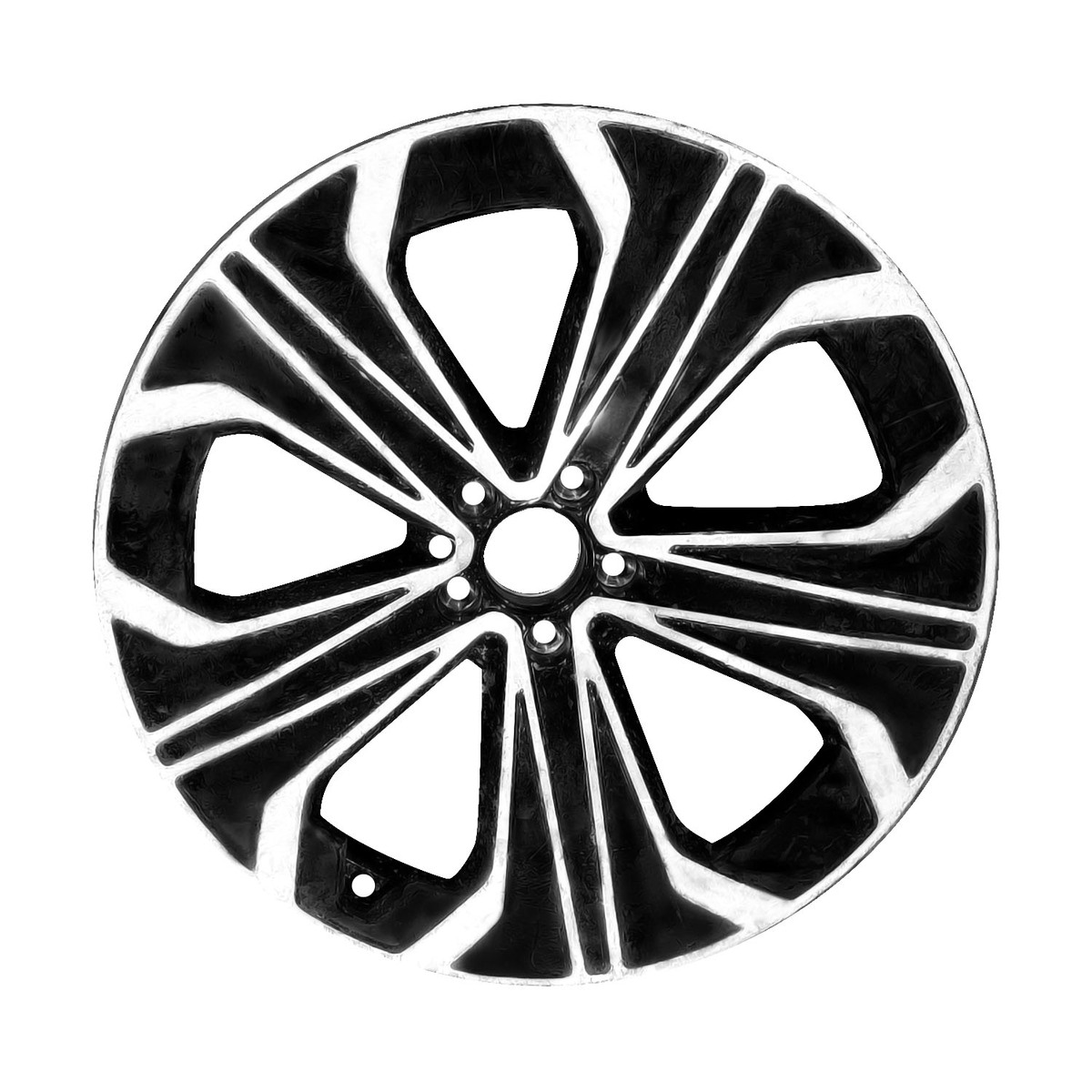 ALY85899U45 OEM Factory Wheel 21" Machined Gloss Black
