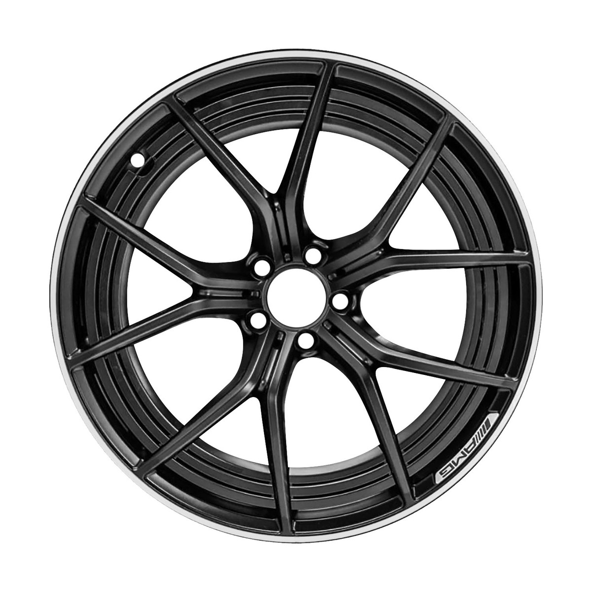 OW-AX7UJE OEM & Replacement Wheel 21" Polished Flange Black Matte Face